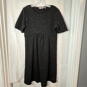 Dorothy Perkins Black Sparkly Maternity Dress Womens Sz 10 Party Event‎ Babymoon